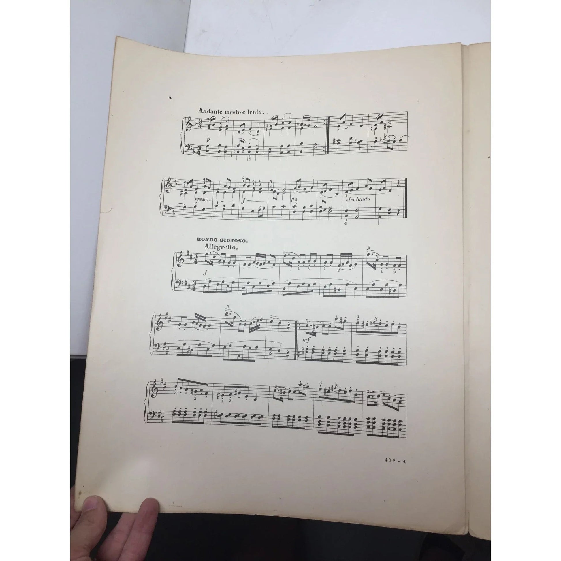 Easy Sonatas for piano - Century edition Vintage Sheet Music - A+ Stuff - SHEET MUSIC - A+ Stuff