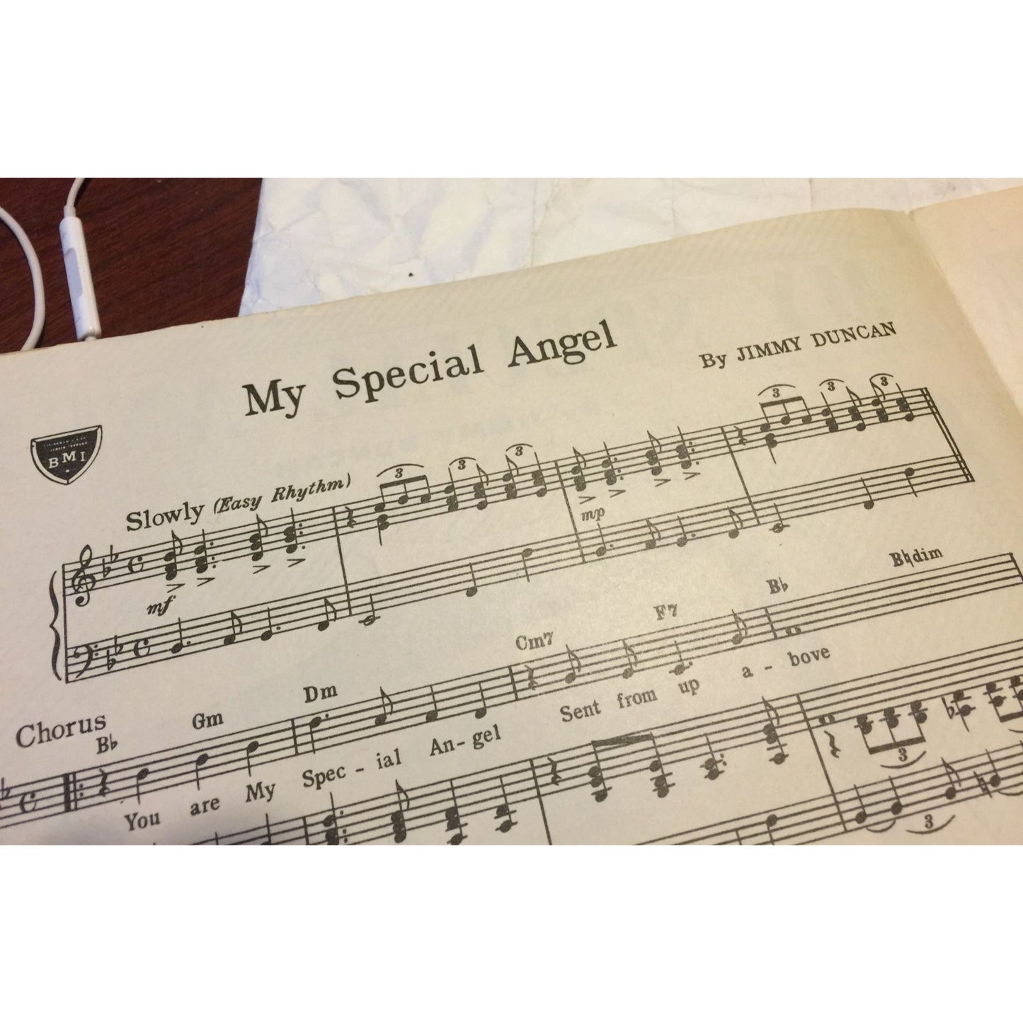 My Special Angel By Jimmy Duncan Vintage Sheet Music