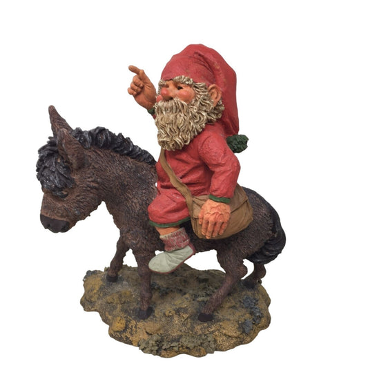 Vintage Enesco Sandman Limited Edition Figurine Santa Riding Suzanne the Donkey 656259