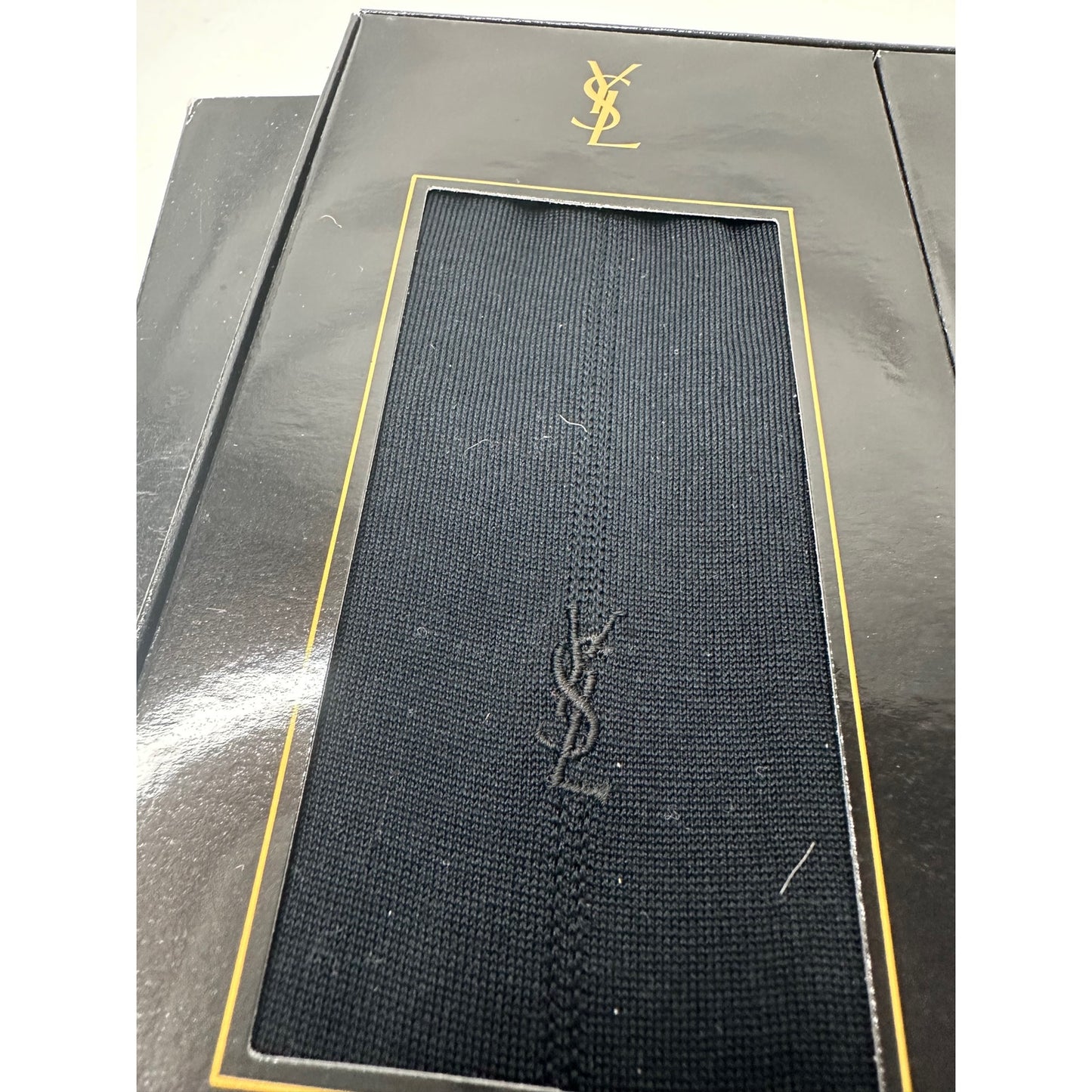 Yves Saint Laurent (YSL) Dress Socks Gift Set (Blue, Gray, Black)