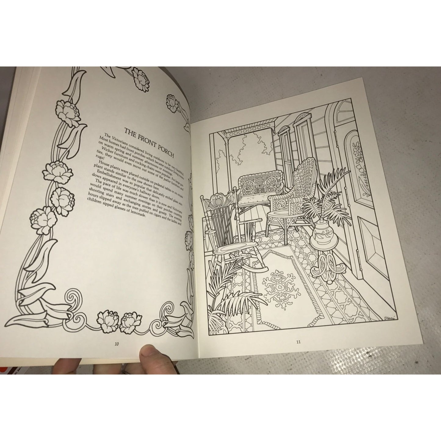 The Victorian House Dover Coloring Book