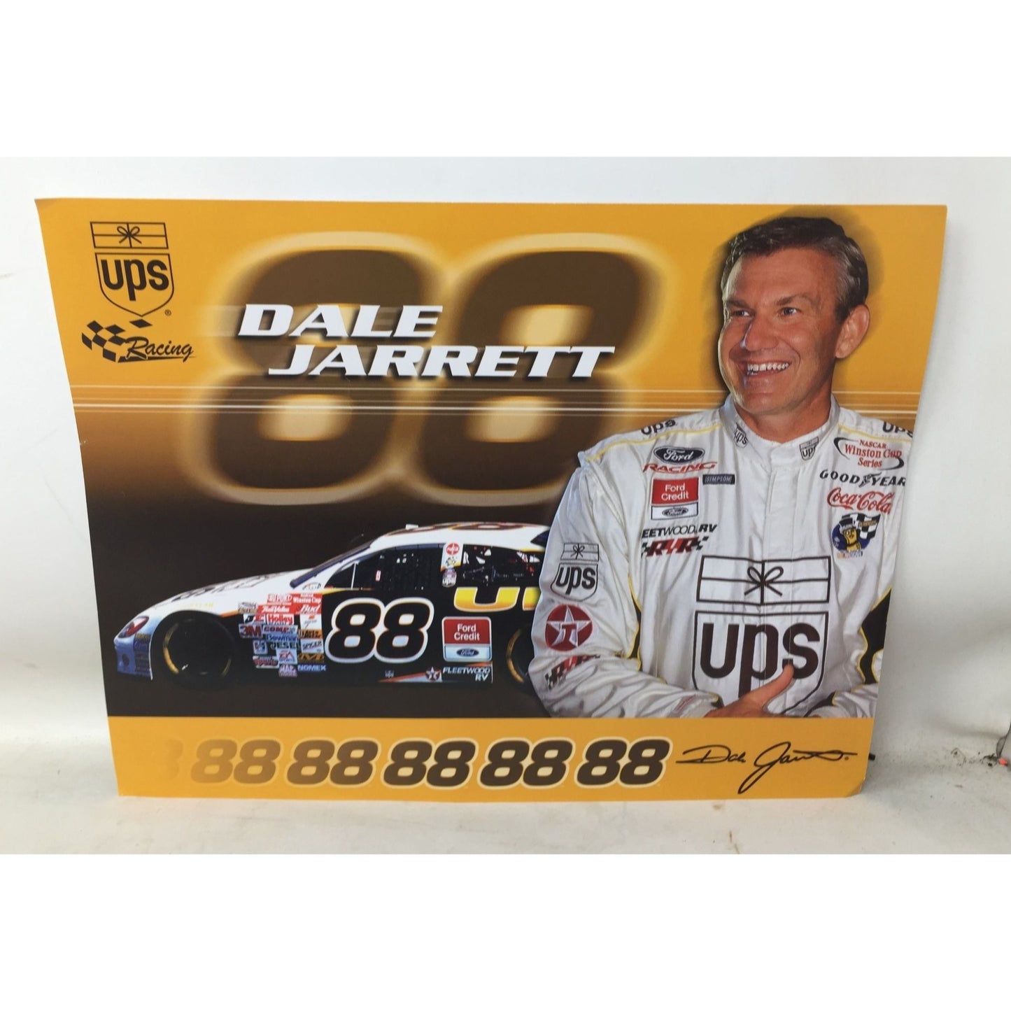 Official Souvenir Program Sat. July 7, 2001, Newspapers & Dale Jarrett 2001 UPS Postcard