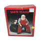 Vintage Sleeping Santa Clause Sitting On Chair With Sack of Toys Figurine- New in Box