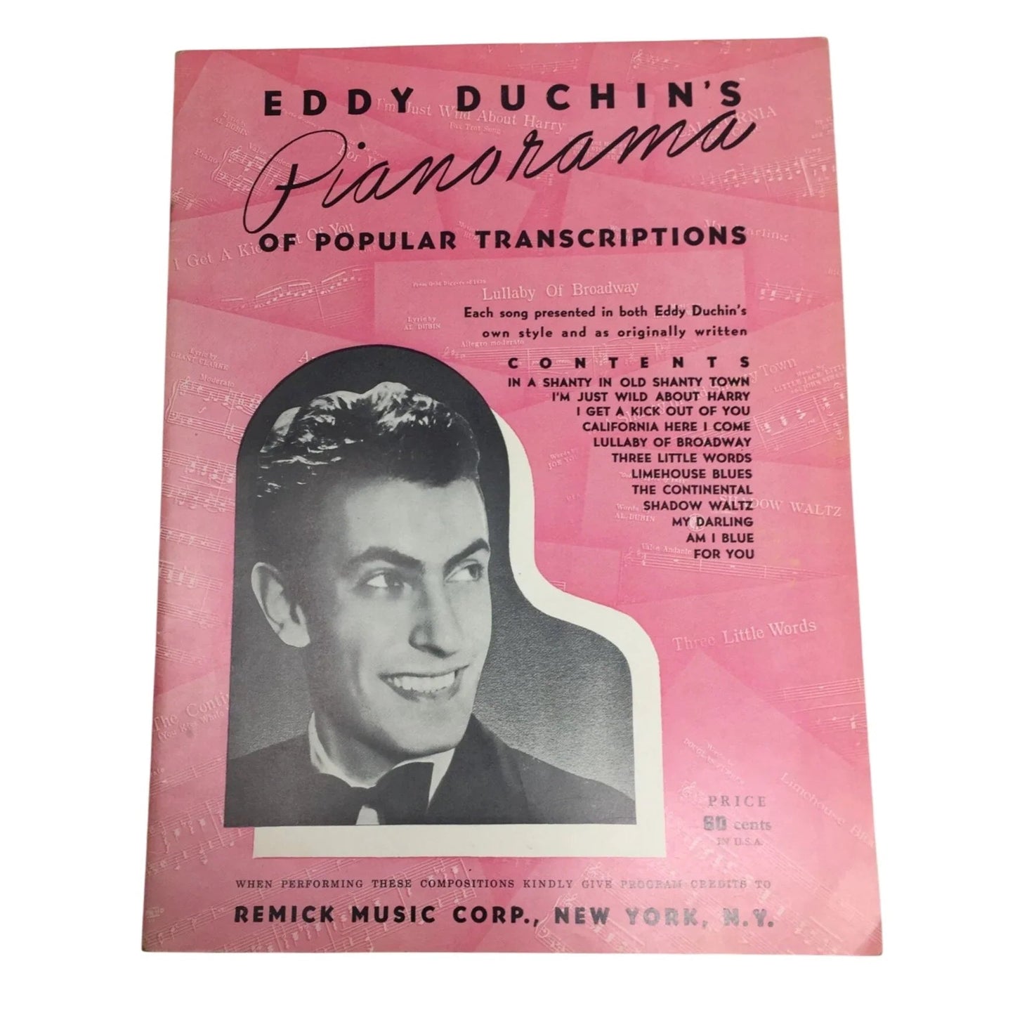 Eddy Duchin's Pianorama of Popular Transcriptions - A+ Stuff - sheet music - A+ Stuff