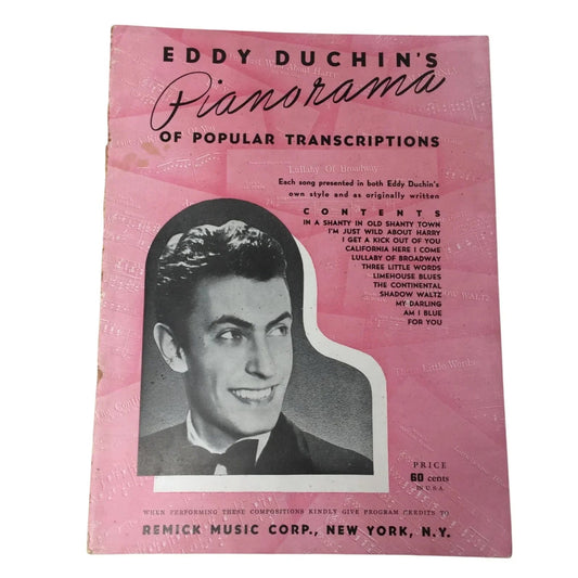 Eddy Duchin's Pianorama of Popular Transcriptions - A+ Stuff - sheet music - A+ Stuff