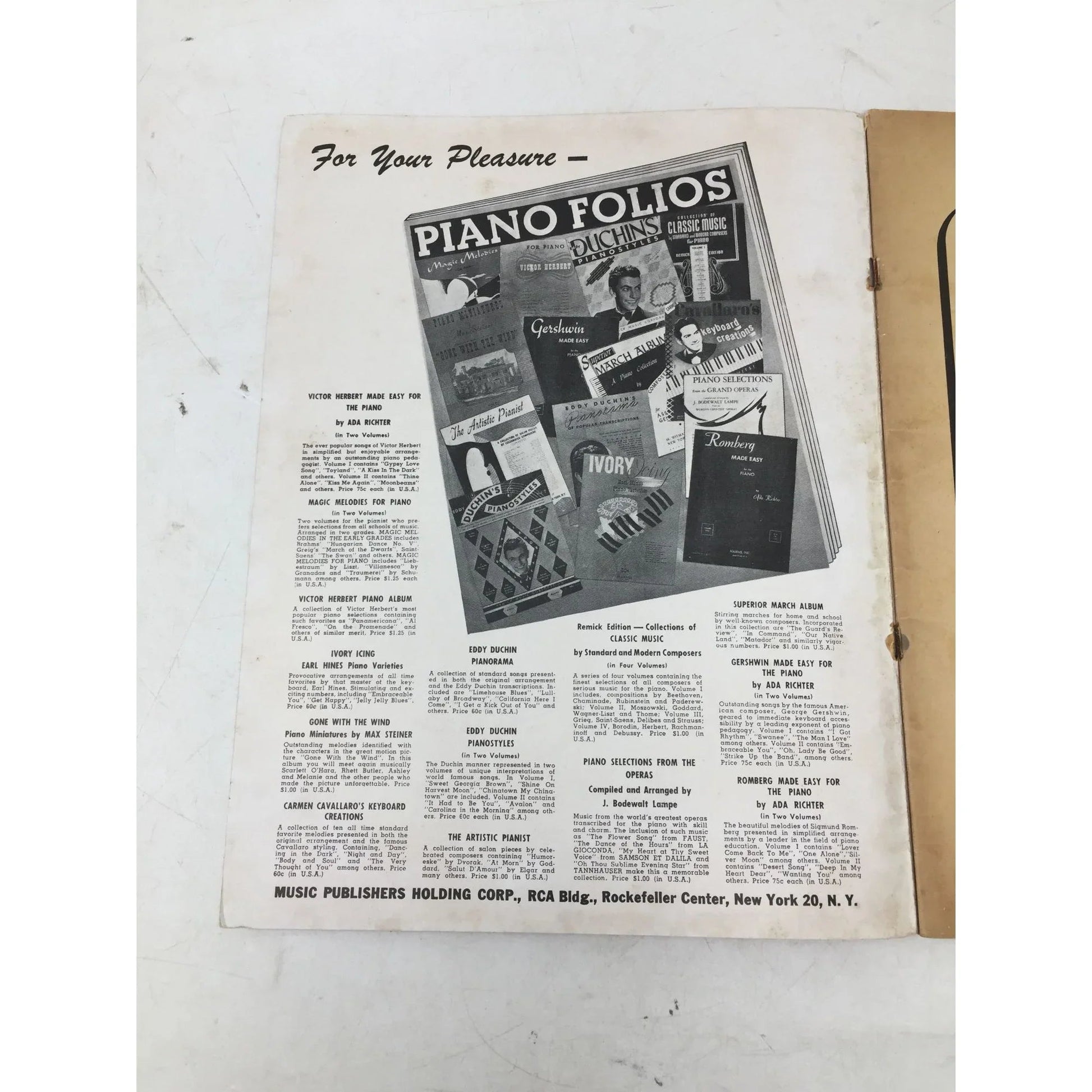 Eddy Duchin's Pianorama of Popular Transcriptions - A+ Stuff - sheet music - A+ Stuff