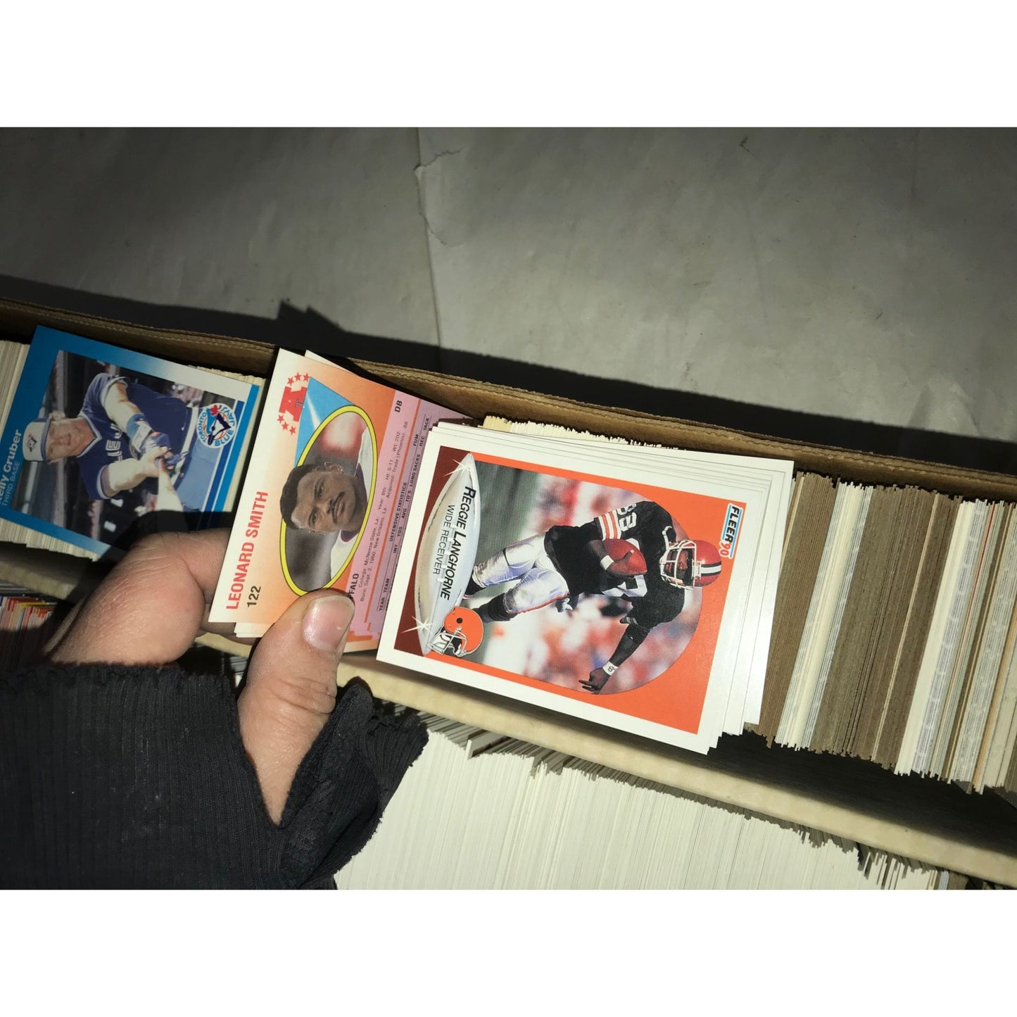 Monster Box of Sports Trading Cards (5000 card capacity for box) - Mostly 1980's-90s Various Sports