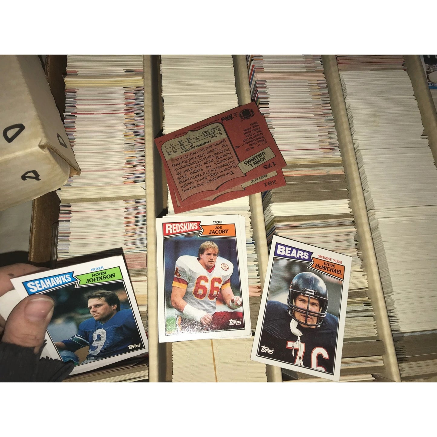 Monster Box of Sports Trading Cards (5000 card capacity for box) - Mostly 1980's-90s Various Sports