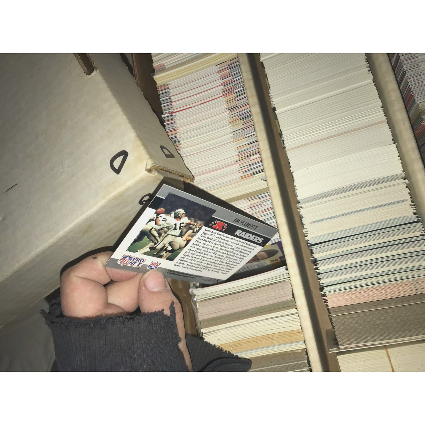 Monster Box of Sports Trading Cards (5000 card capacity for box) - Mostly 1980's-90s Various Sports