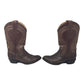 Vaccari Brown Snakeskin Leather Cowboy Boots USA 8 EE