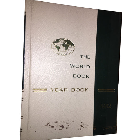 The World Book Yearbook 1982 Vintage Hardcover Book