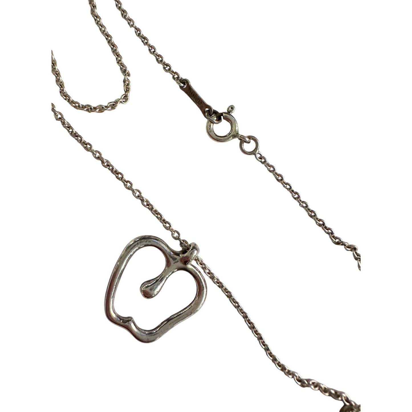 Tiffany & Co Apple Necklace in Sterling Silver - 15" Chain Tiffany & Co  A+ Stuff Necklace with Pendant