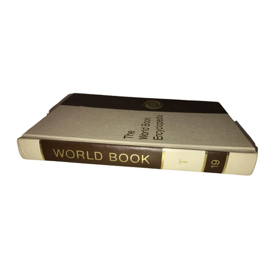 Vintage Hardcover Book The World Book Encyclopedia Letter T