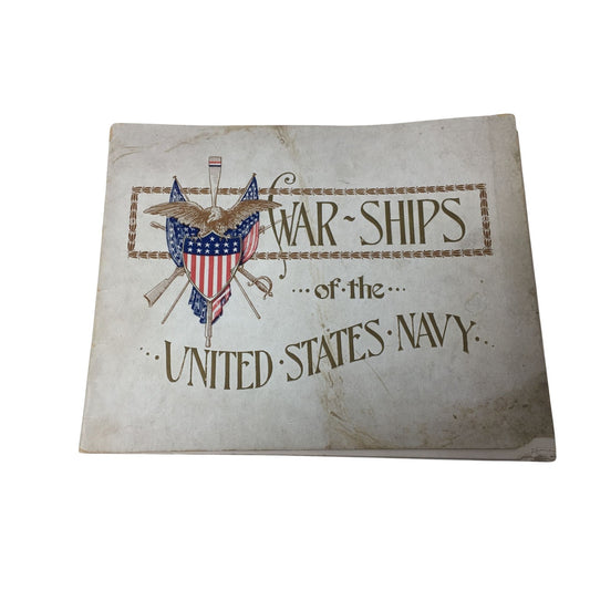 Vintage War Ships of The United States Navy Collectible Book