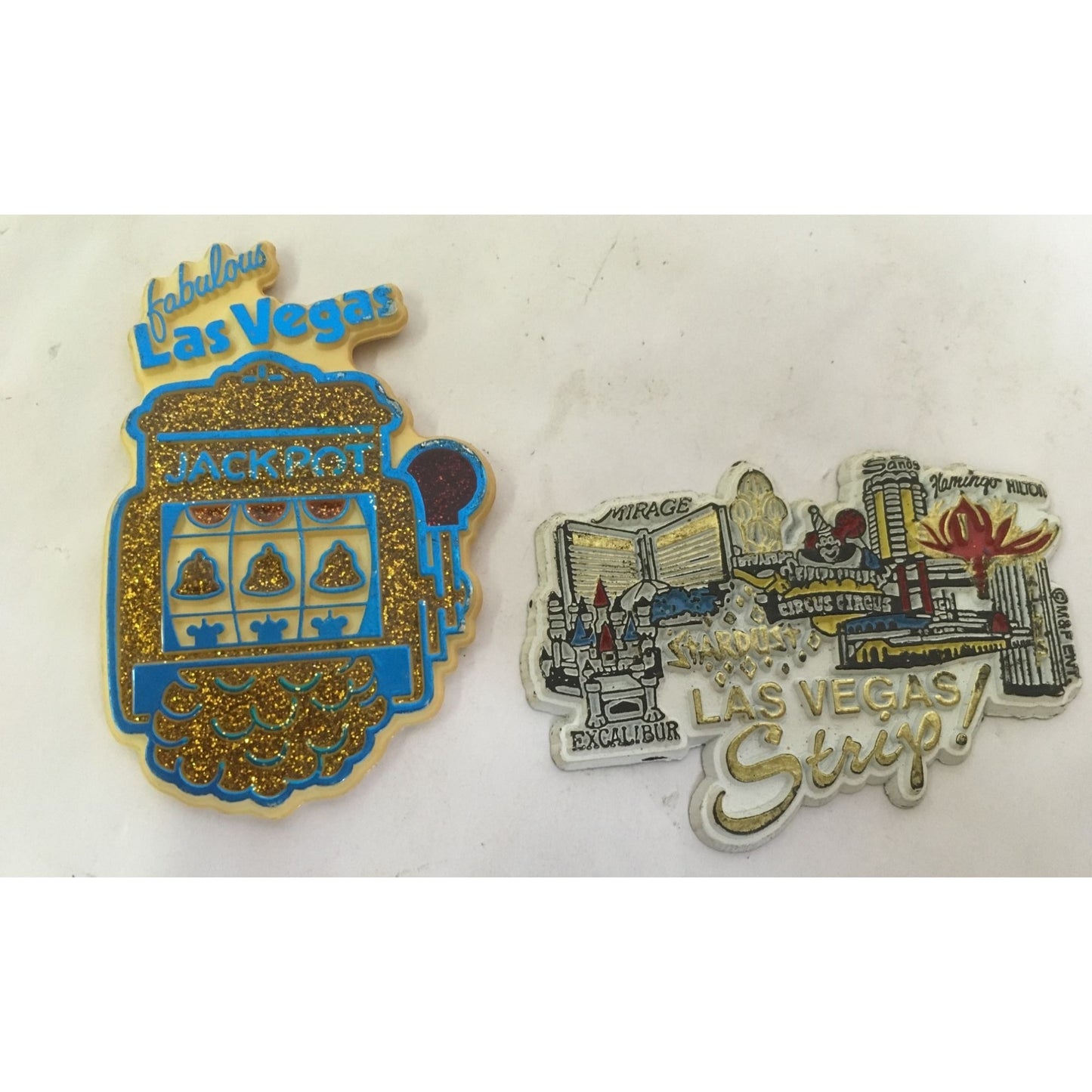 Vintage Souvenir Refrigerator Magnets of Las Vegas (2)