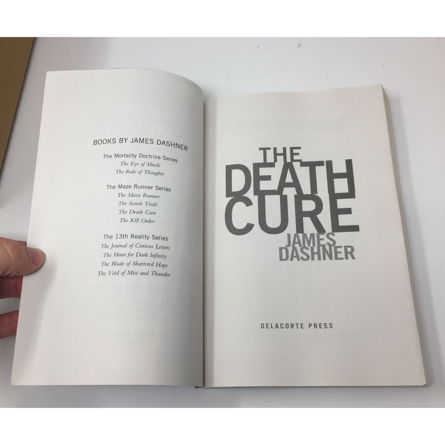 The Death Cure Softback book by James Dasher