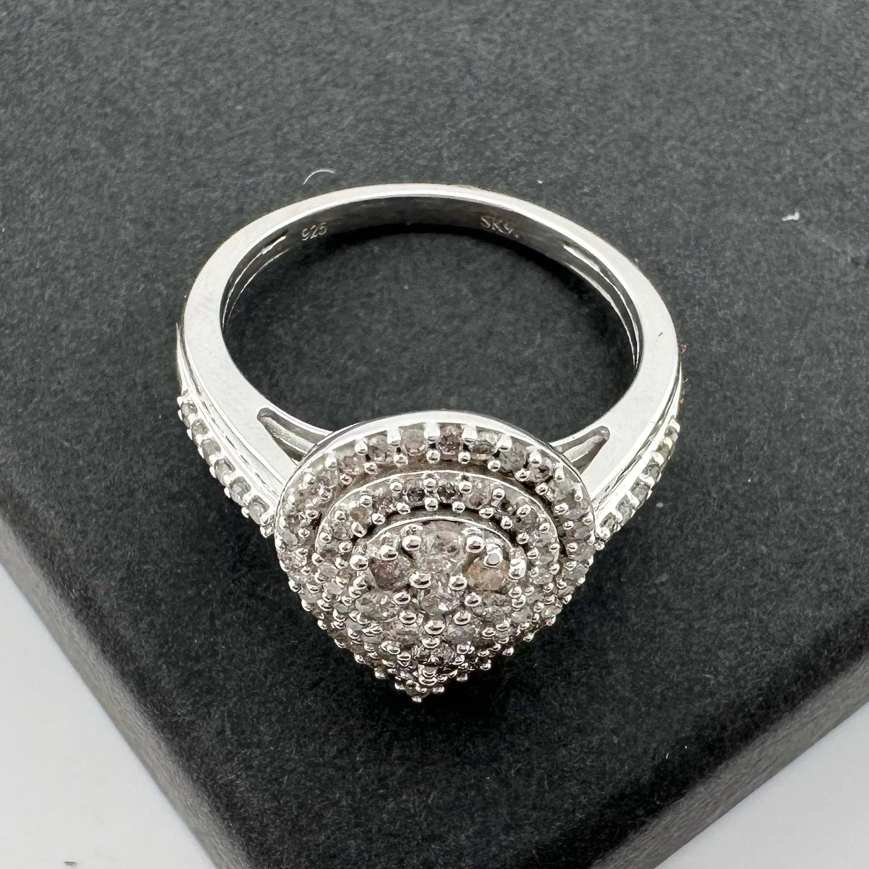 Elegant 1/2 Carat Pear Cut Natural Diamond Ring - Diamond Ring - A+ Stuff