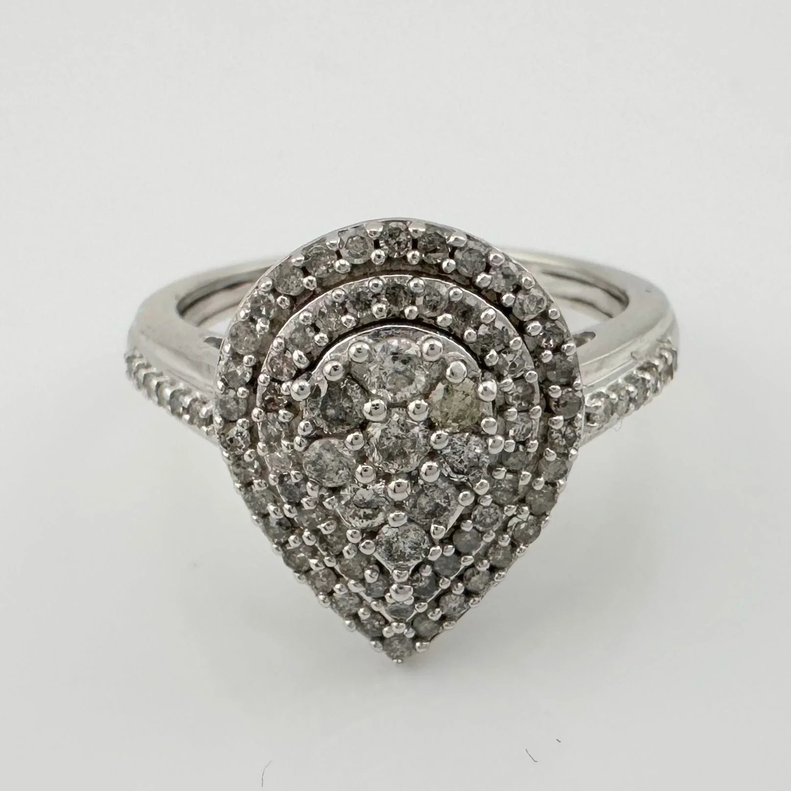 Elegant 1/2 Carat Pear Cut Natural Diamond Ring - Diamond Ring - A+ Stuff