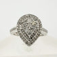 Elegant 1/2 Carat Pear Cut Natural Diamond Ring - Diamond Ring - A+ Stuff