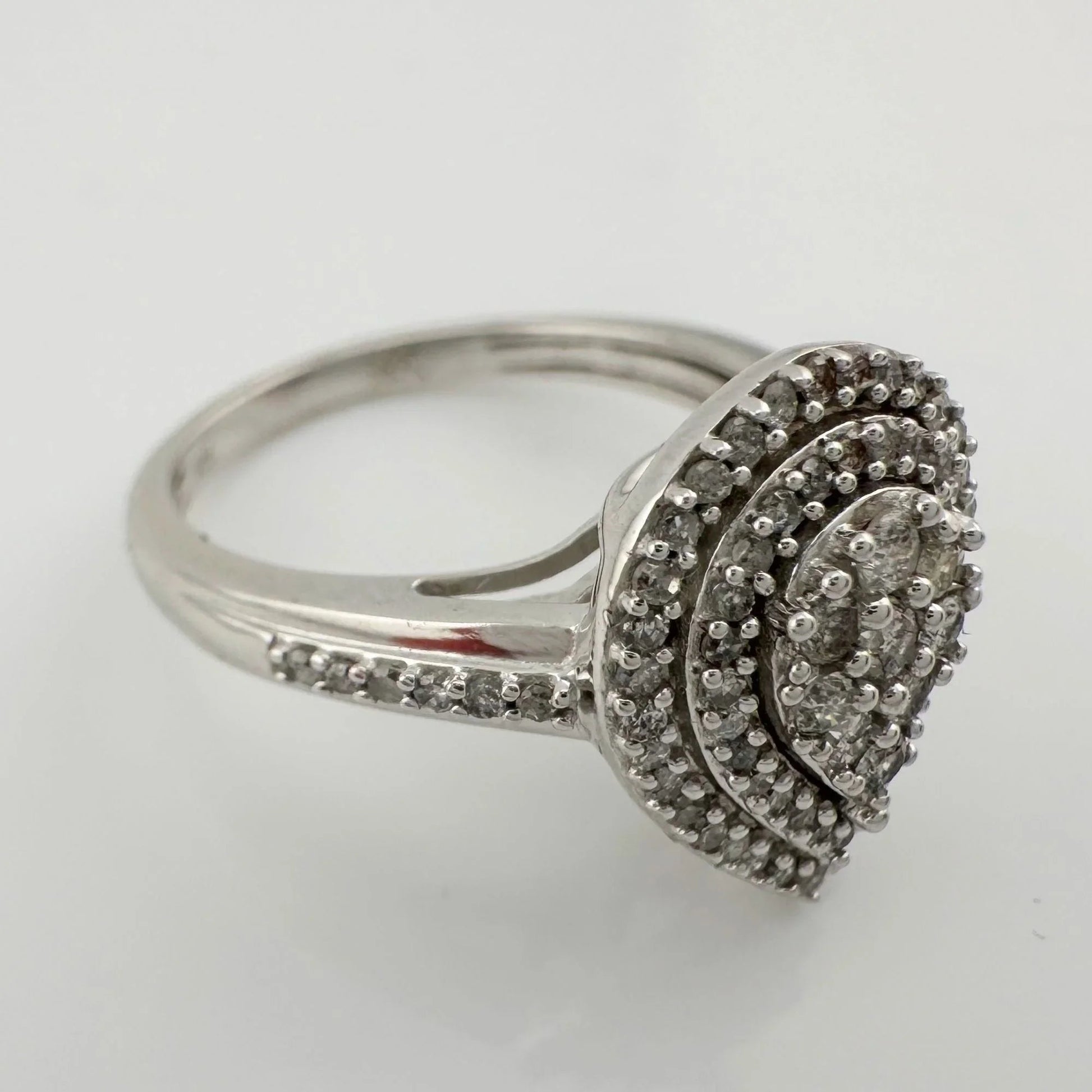 Elegant 1/2 Carat Pear Cut Natural Diamond Ring - Diamond Ring - A+ Stuff