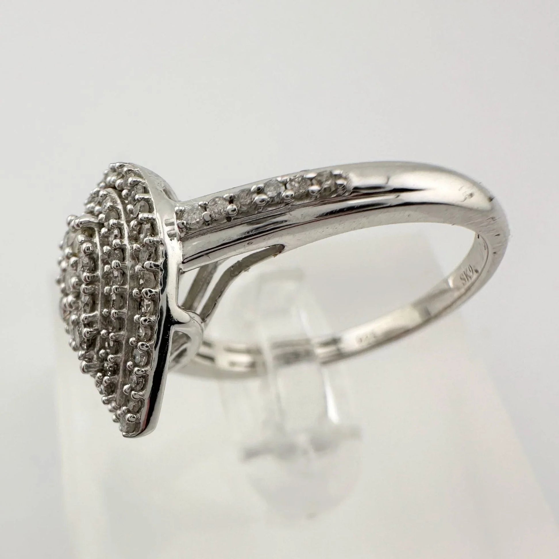 Elegant 1/2 Carat Pear Cut Natural Diamond Ring - Diamond Ring - A+ Stuff