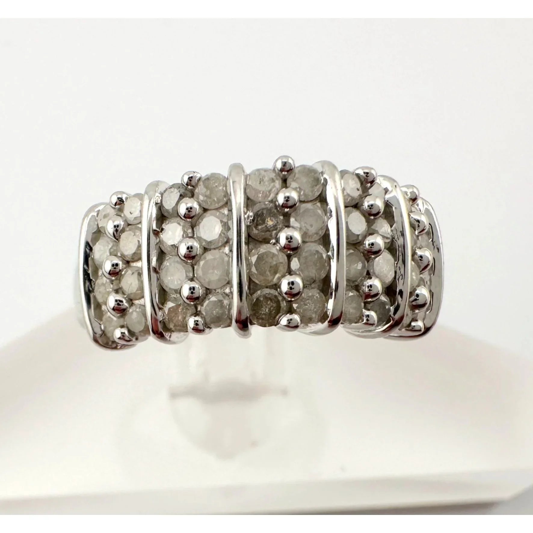 Elegant Channel Set 1 carat Natural Diamond Anniversary Ring Size 7 - A+ Stuff - Ring - A+ Stuff