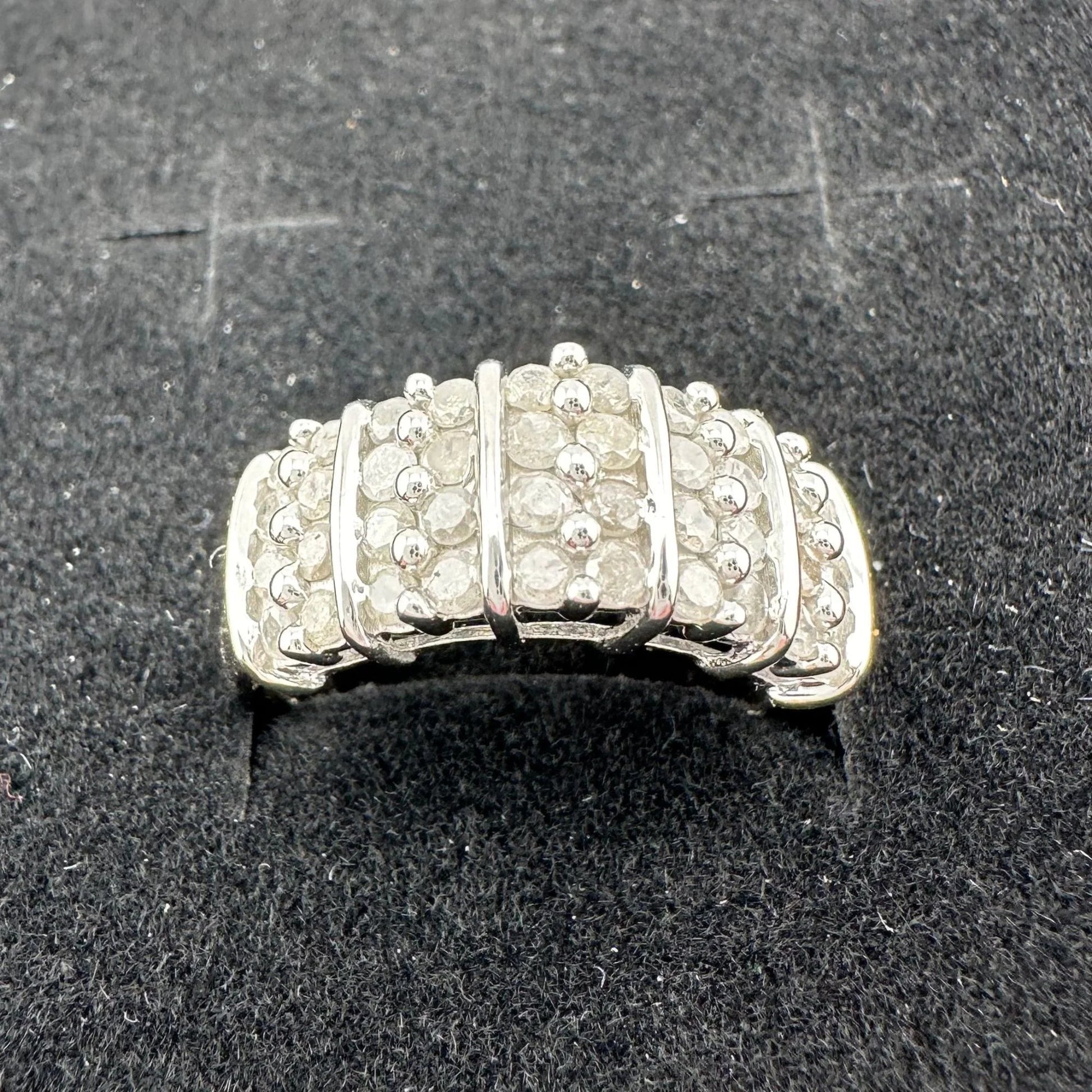 Elegant Channel Set 1 carat Natural Diamond Anniversary Ring Size 7 - A+ Stuff - Ring - A+ Stuff