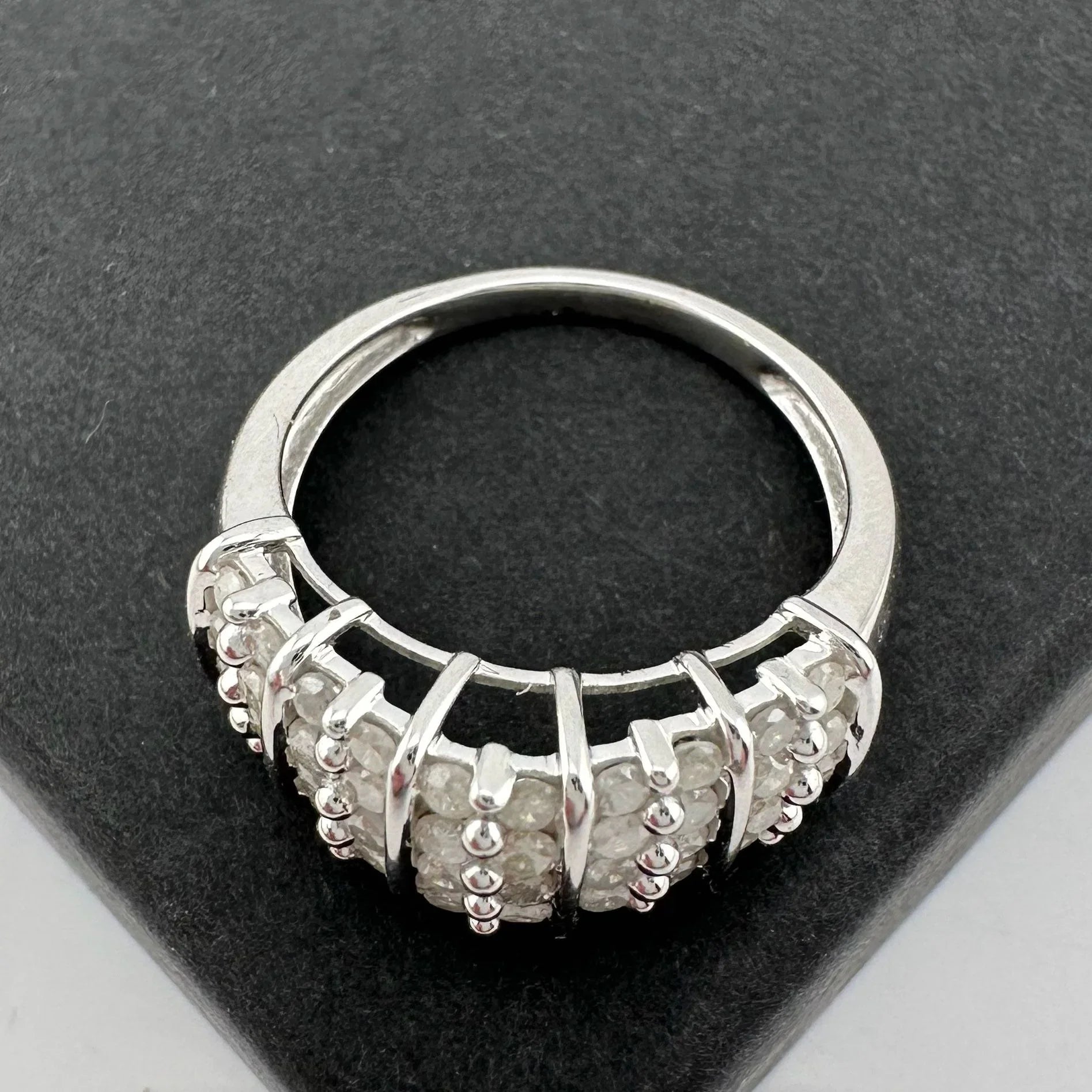 Elegant Channel Set 1 carat Natural Diamond Anniversary Ring Size 7 - A+ Stuff - Ring - A+ Stuff
