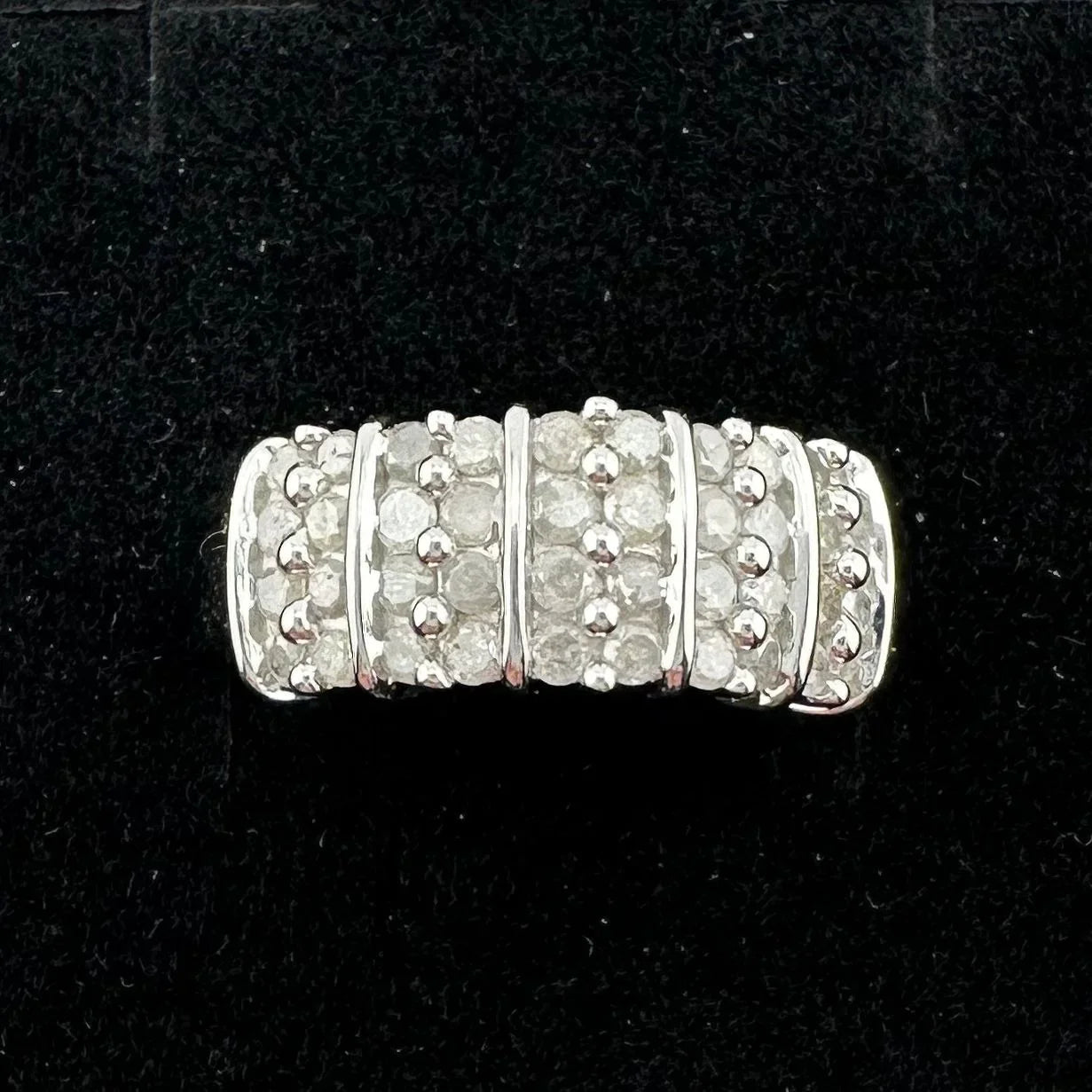 Elegant Channel Set 1 carat Natural Diamond Anniversary Ring Size 7 - A+ Stuff - Ring - A+ Stuff