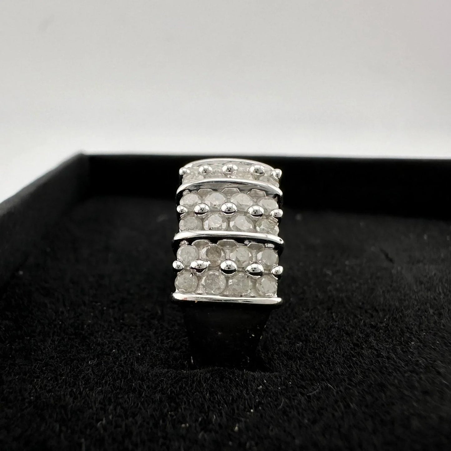 Elegant Channel Set 1 carat Natural Diamond Anniversary Ring Size 7 - A+ Stuff - Ring - A+ Stuff
