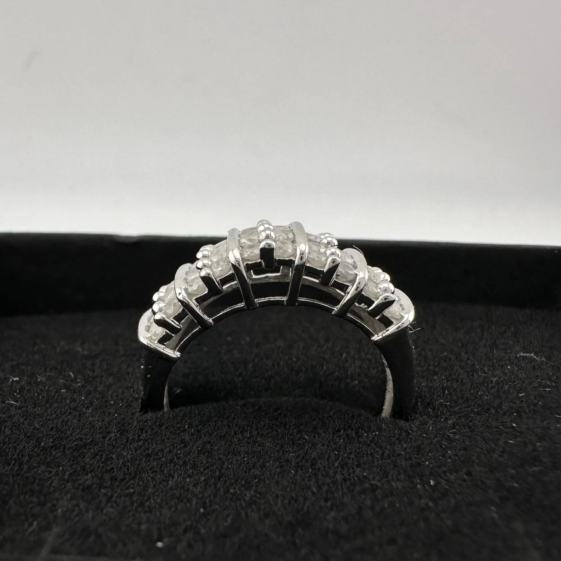 Elegant Channel Set 1 carat Natural Diamond Anniversary Ring Size 7 - A+ Stuff - Ring - A+ Stuff