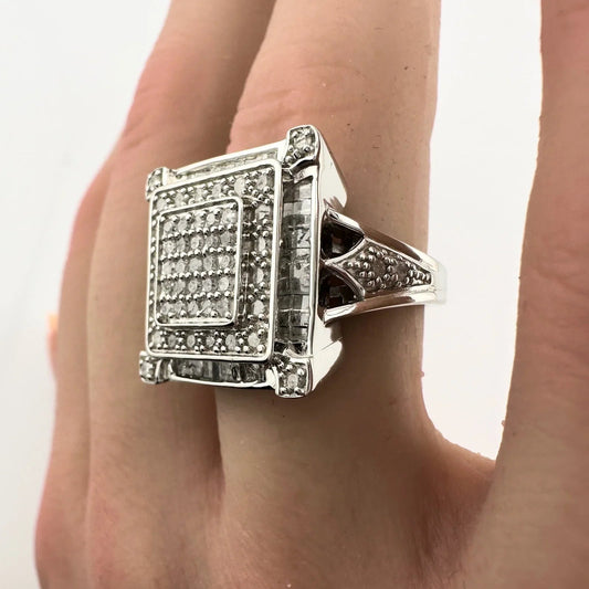 Elegant Princess Cut 1.00 Carat Diamond Ring - Size 7.25 - Unbranded - Ring - A+ Stuff