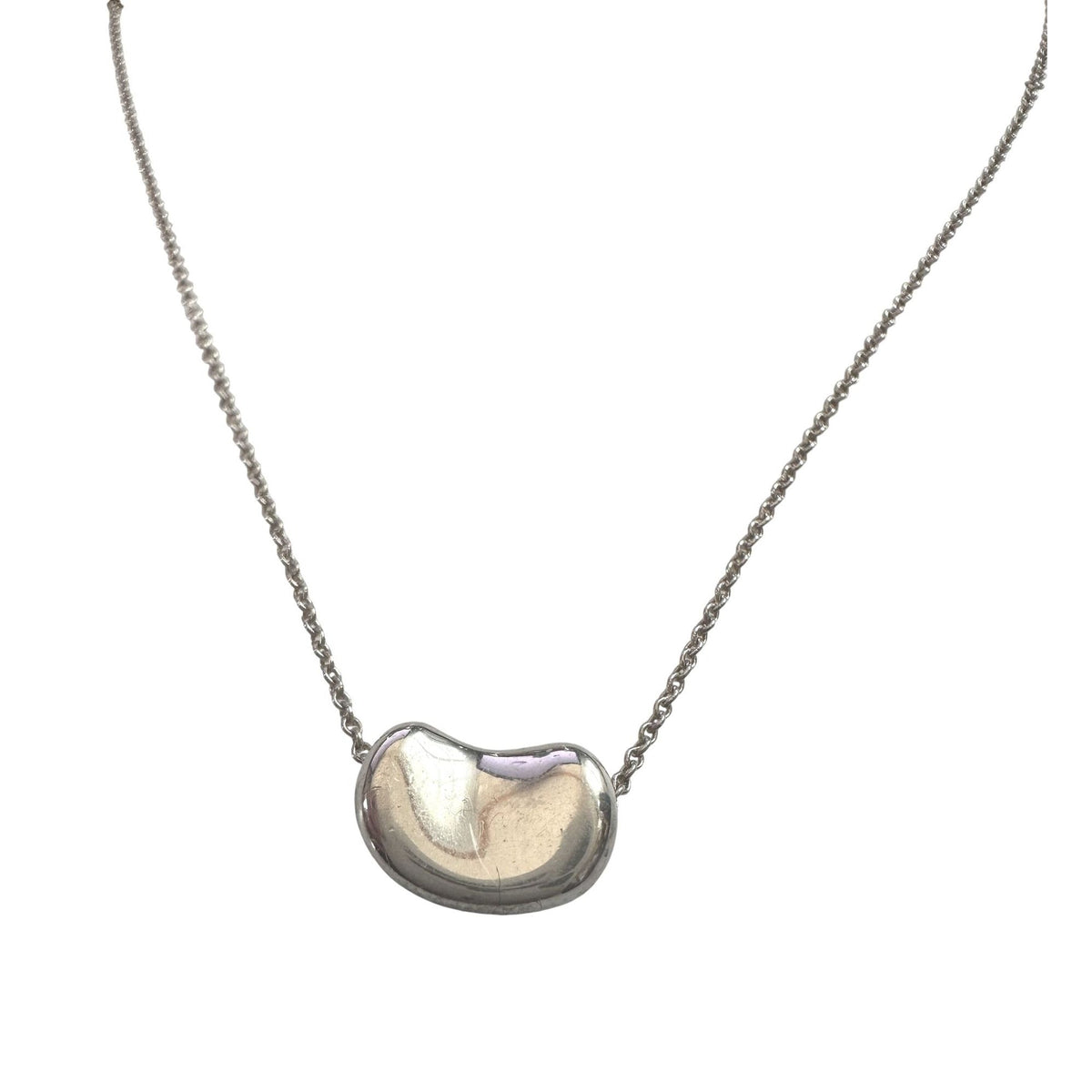 Tiffany & Co Elsa Peretti Small Bean Necklace - 16" Chain Tiffany & Co  A+ Stuff Pendant with Necklace
