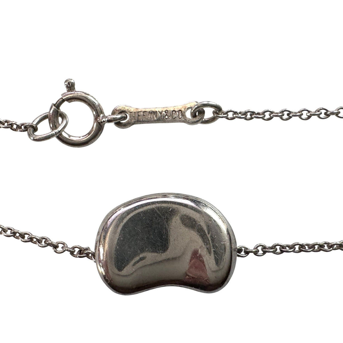 Tiffany & Co Elsa Peretti Small Bean Necklace - 16" Chain Tiffany & Co  A+ Stuff Pendant with Necklace