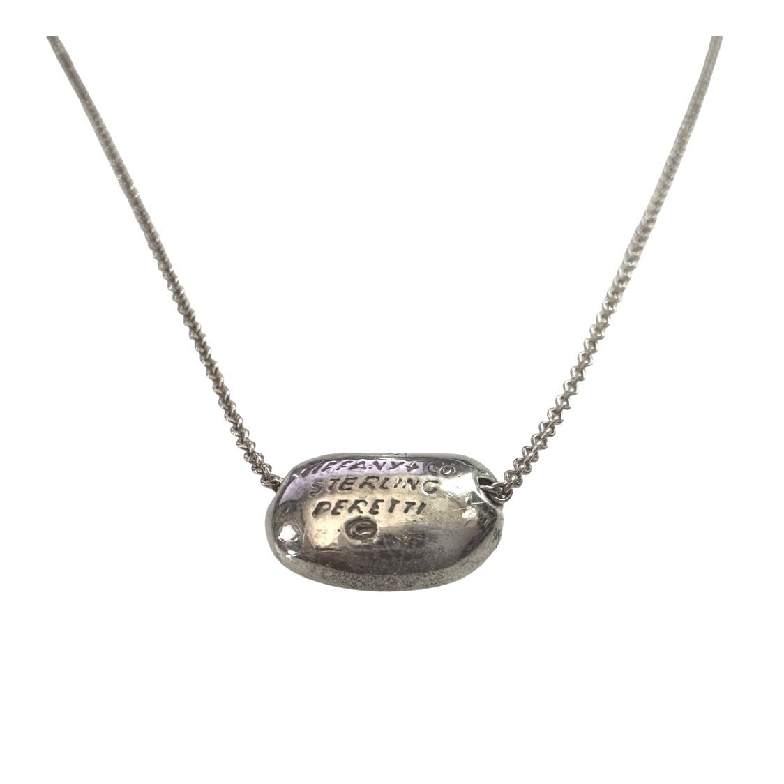 Tiffany & Co Elsa Peretti Small Bean Necklace - 16" Chain Tiffany & Co  A+ Stuff Pendant with Necklace