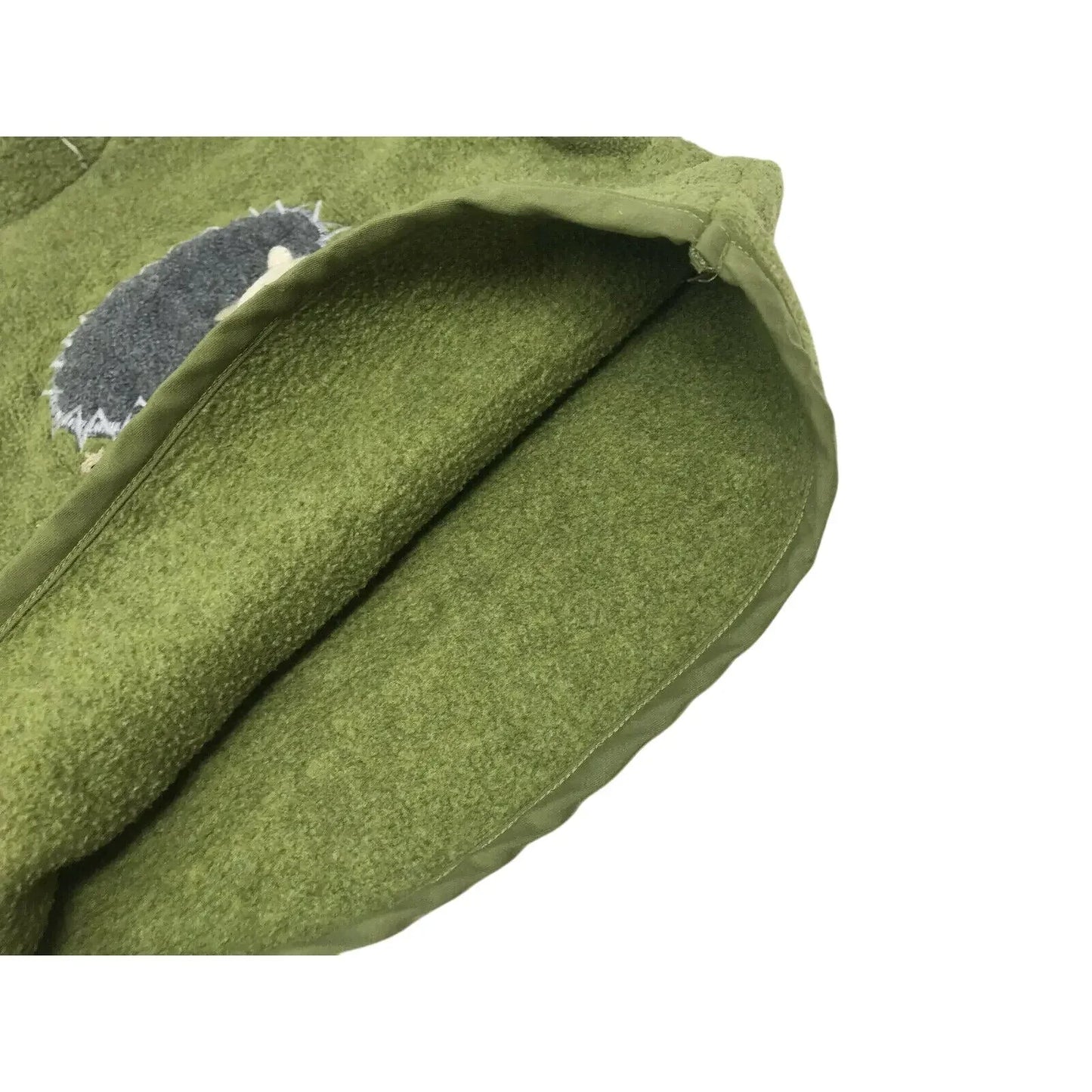 Baby Gap Green Fleece Pullover w Porcupine or Hedgehog 6-12 mo Gap