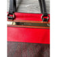 ETRO Milano Limited Edition Red Leather and Coated Paisley Canvas Bag - A+ Stuff