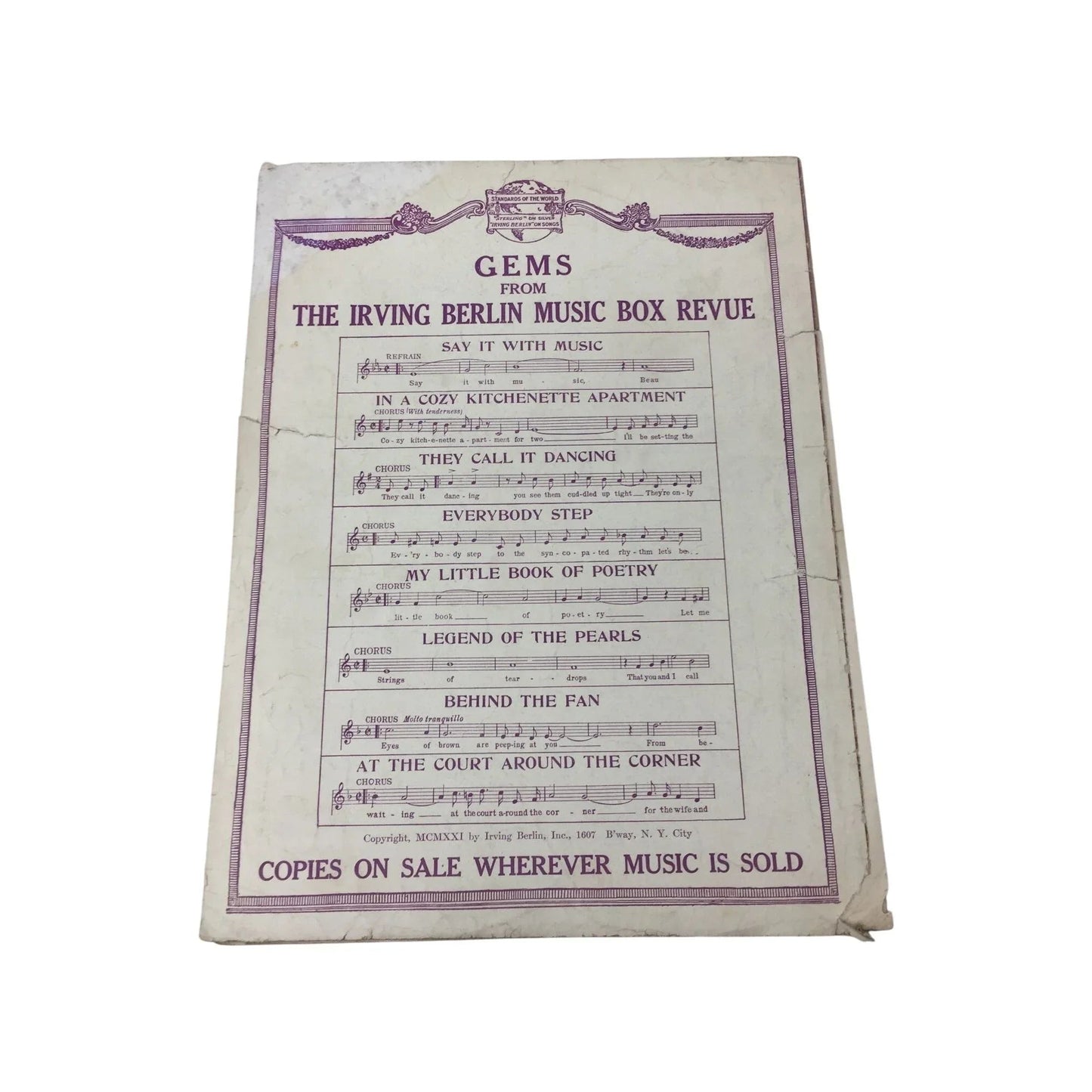 Everybody Step Sam H Harris presents Irving Berlin's Music Box Revue by Irving Berlin - A+ Stuff - sheet music - A+ Stuff