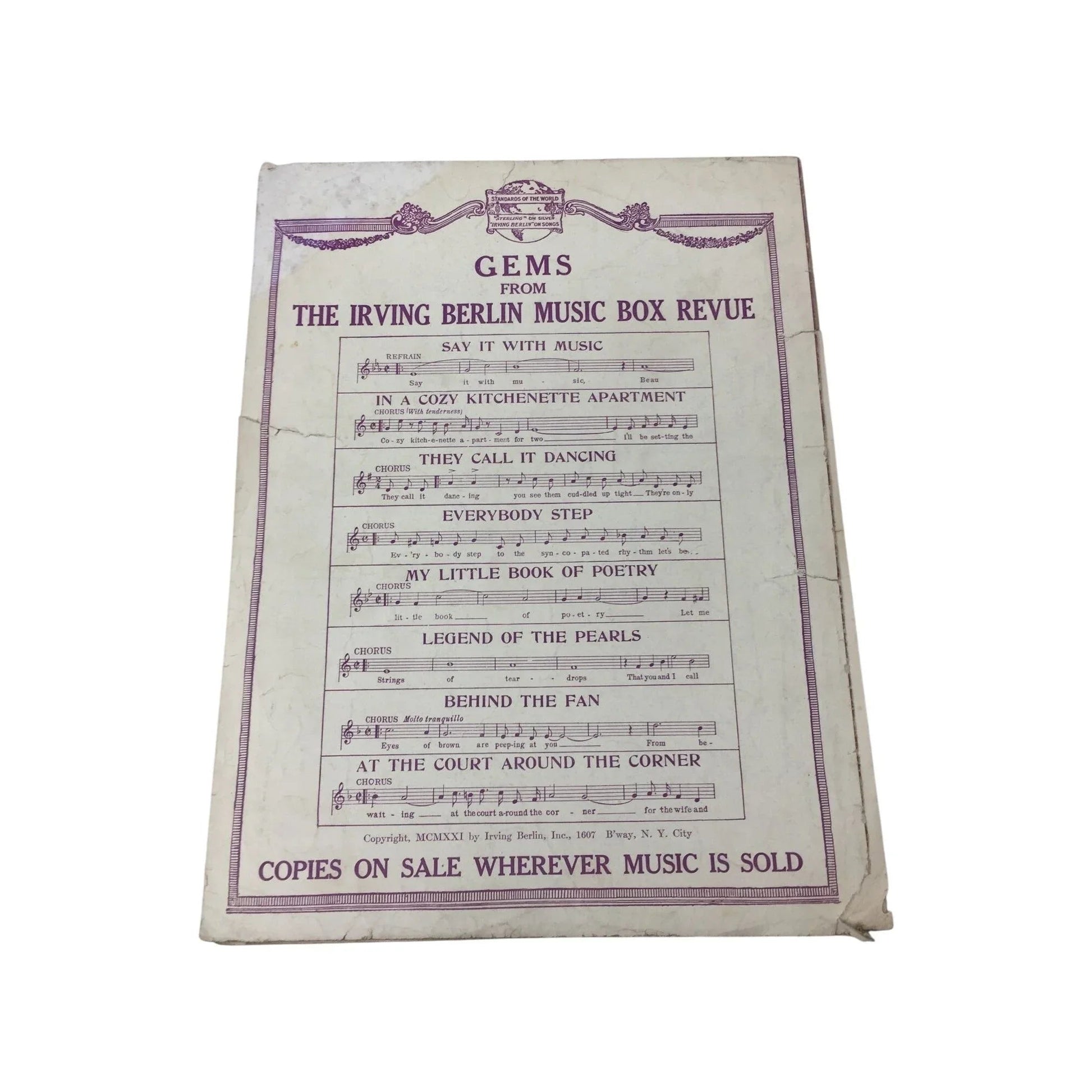 Everybody Step Sam H Harris presents Irving Berlin's Music Box Revue by Irving Berlin - A+ Stuff - sheet music - A+ Stuff