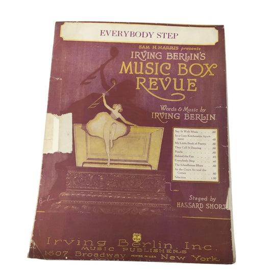 Everybody Step Sam H Harris presents Irving Berlin's Music Box Revue by Irving Berlin - A+ Stuff - sheet music - A+ Stuff