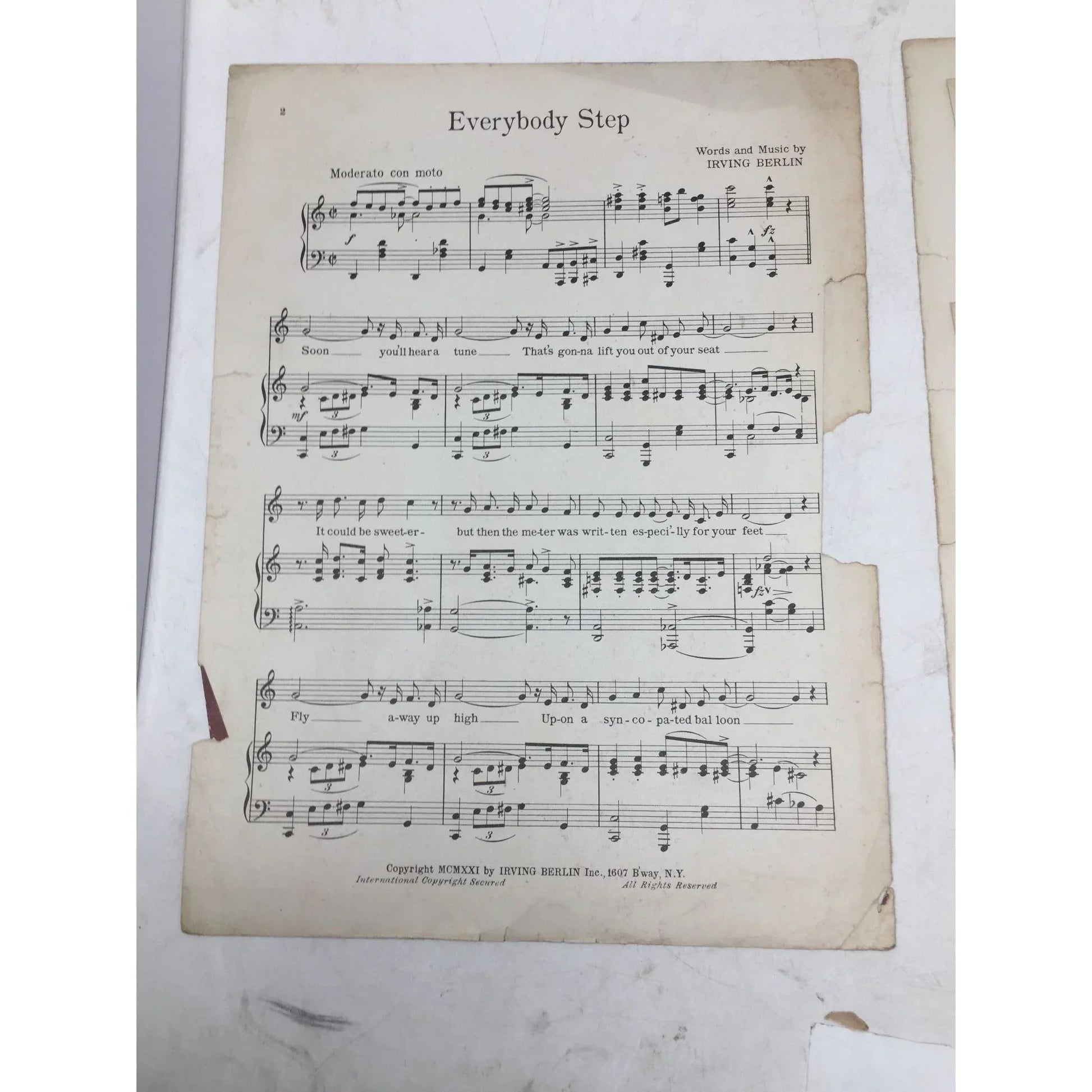 Everybody Step Sam H Harris presents Irving Berlin's Music Box Revue by Irving Berlin - A+ Stuff - sheet music - A+ Stuff