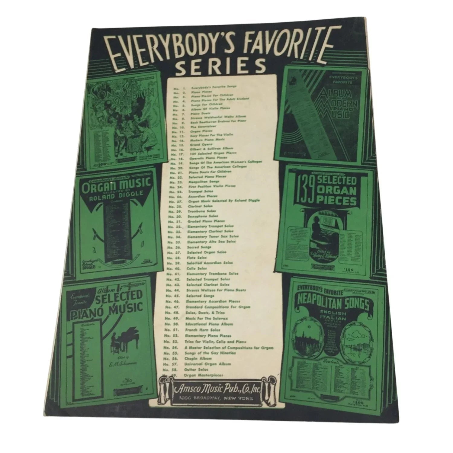 Everybody's Favorite Elementary Piano Pieces Vintage Sheet Music book - A+ Stuff - sheet music - A+ Stuff