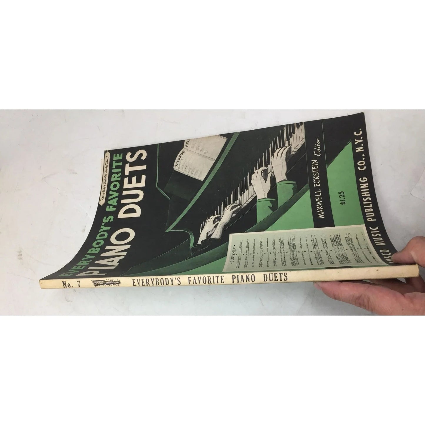 ''Everybody's Favorite Piano Duets'' Vintage Sheet Music Book - Amsco music publishing company - SHEET MUSIC - A+ Stuff