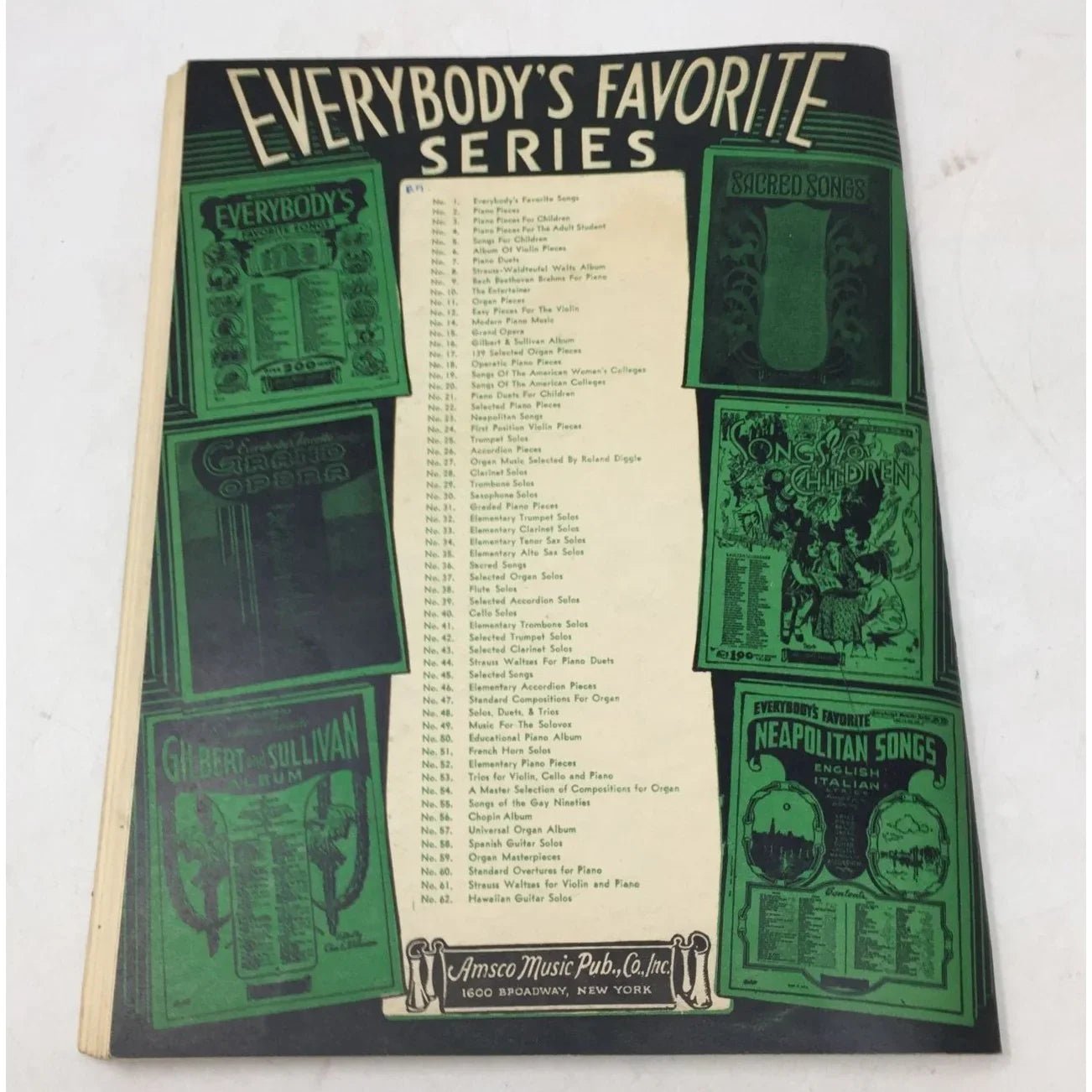 Everybody's Favorite Standard Overtunes for Piano Selected and Edited by Robert Marden - A+ Stuff - Sheet Music - A+ Stuff