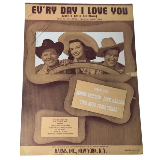 ''Ev'ry Day I Love You (Just a little bit more)'' Vintage Sheet music - A+ Stuff - sheet music - A+ Stuff