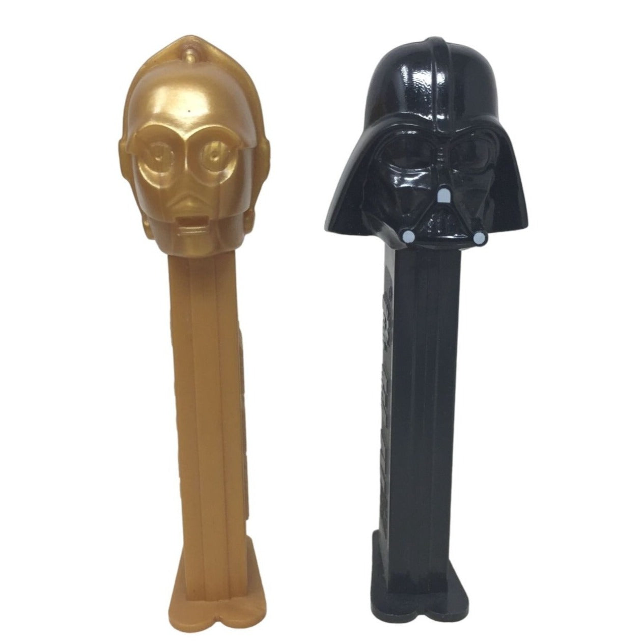 Vintage 1997 Set of 2 Star Wars PEZ Candy Dispensers- C-3PO Robot and Darth Vader