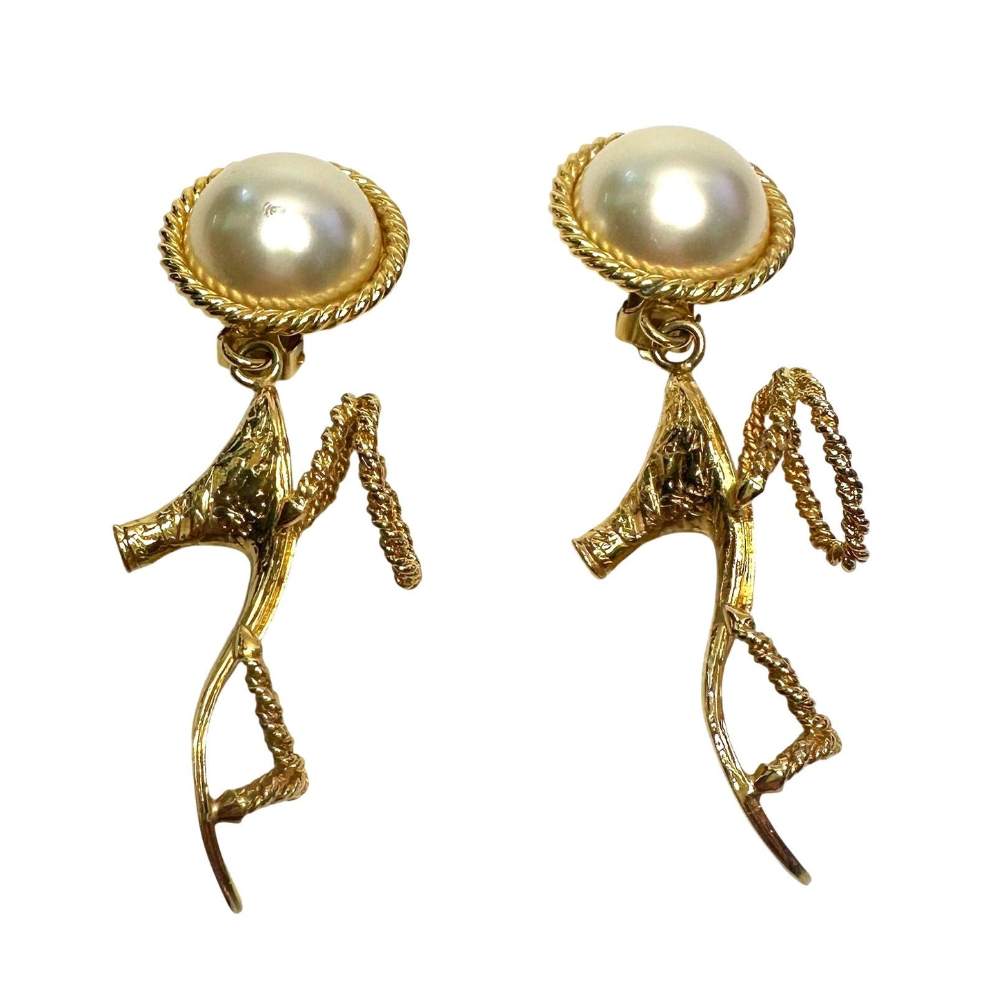 Salvatore Ferragamo High Heel Shoes Dangle Statement Earrings Salvatore Ferragamo  A+ Stuff Vintage Luxury Earrings