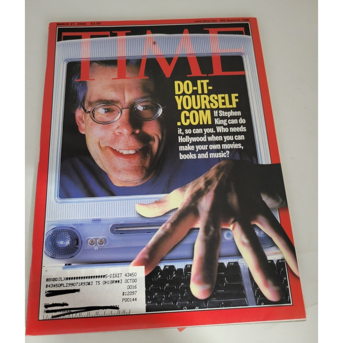 Vintage March 27, 2000 TIME Magazine - Do-It-Yourself.Com Stephen King