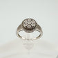 Pretty Round Natural Diamond Ring Size 7