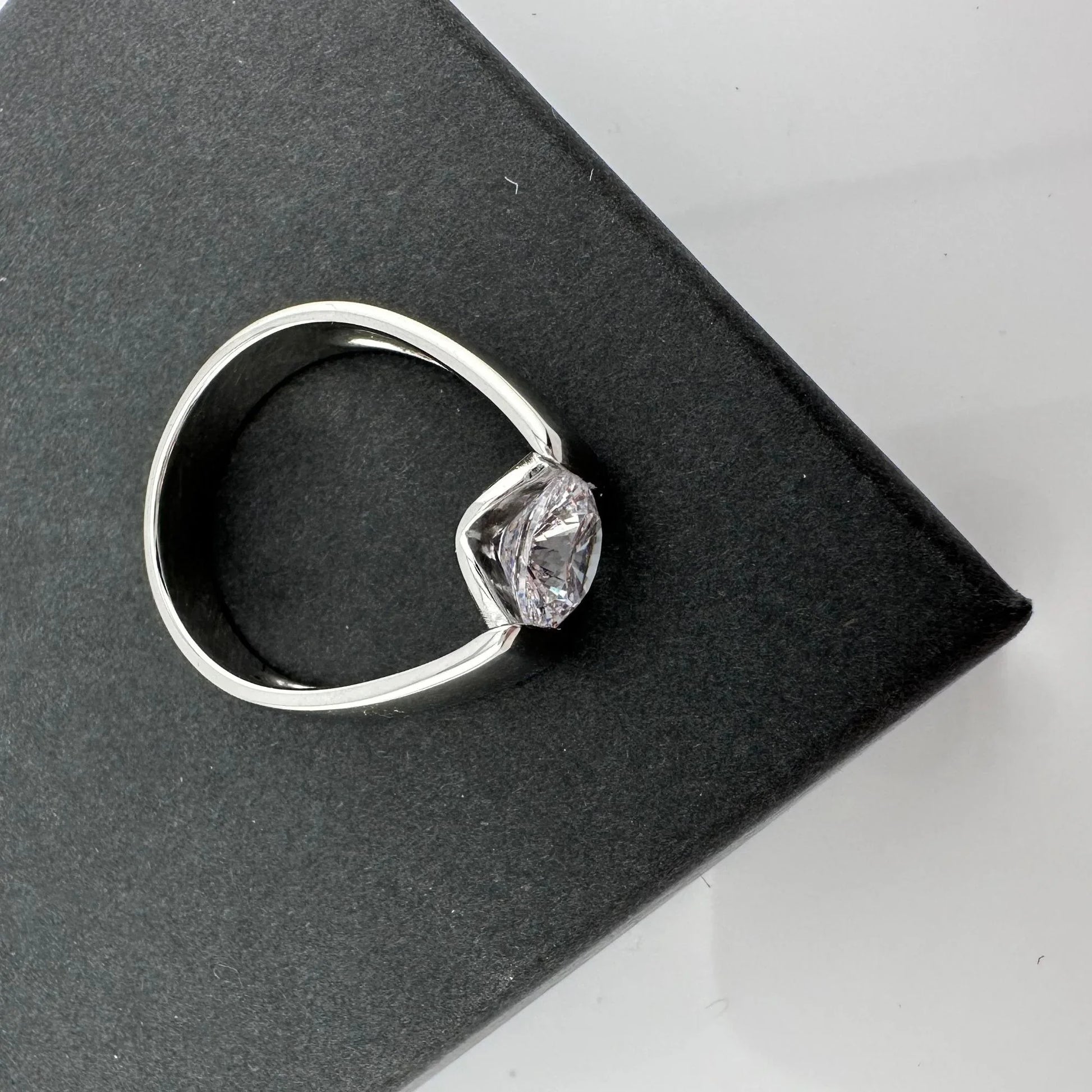 Shimmering and Beautiful 2.00 Carat DiamondLite Solitaire Ring  - Sterling - A+ Stuff